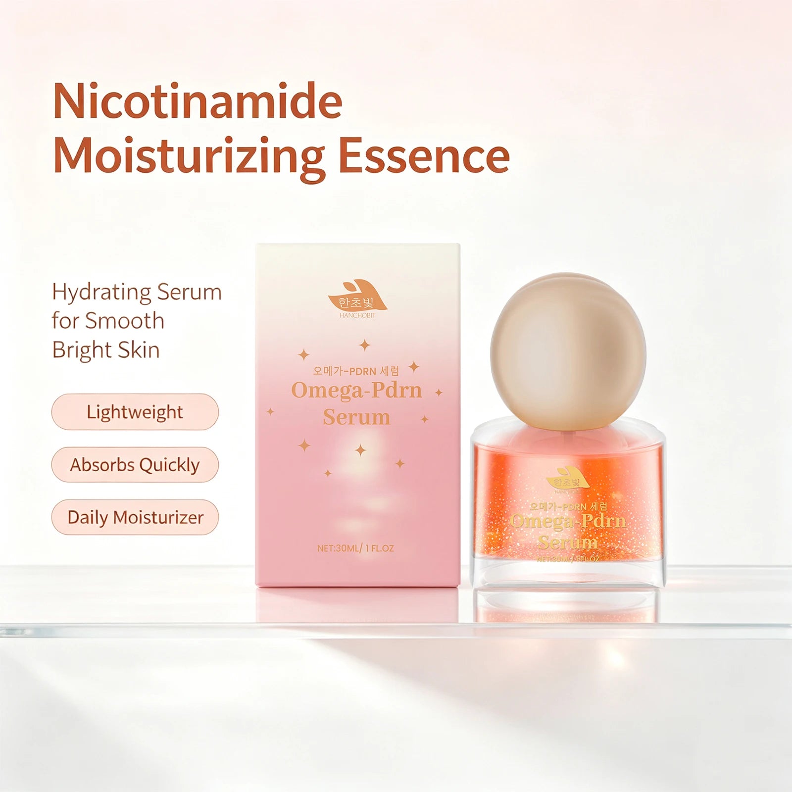Niacinamide Hydrating Face Serum Facial Moisturizing Essence for Glowing Radiant Skin - 3