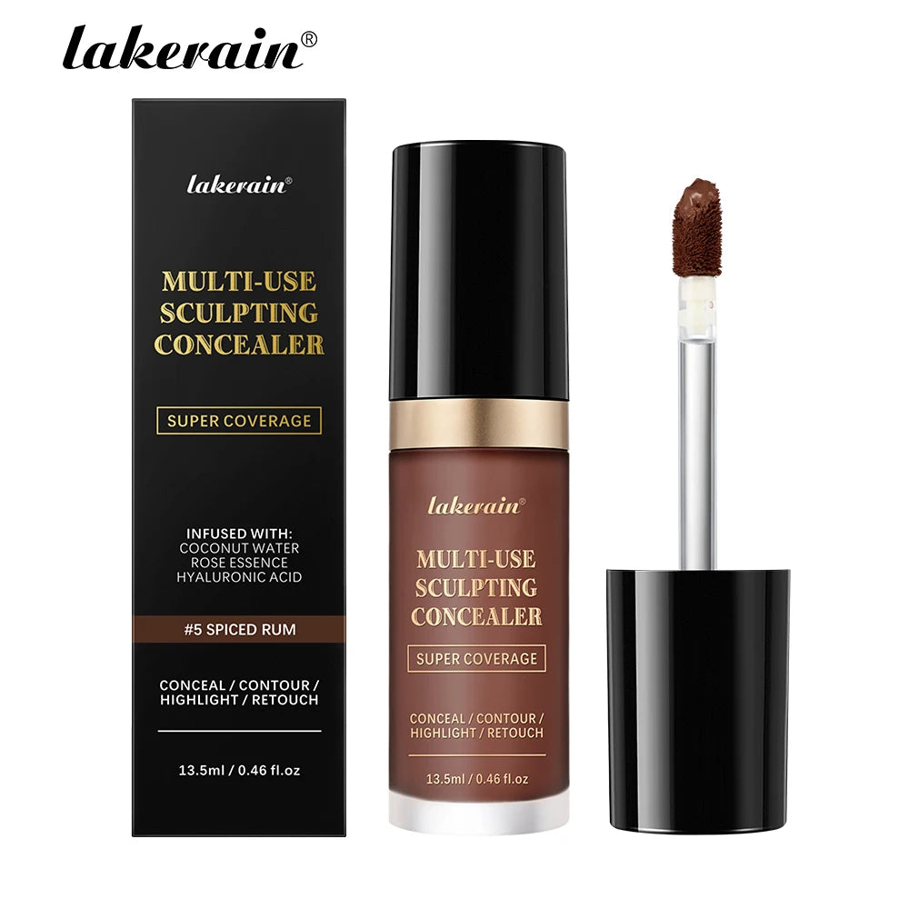 Waterproof Liquid Concealer Matte Foundation Full Coverage for Face Sculpting and Dark Circles - 22