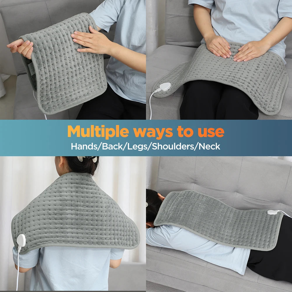 Electric Heating Pad Heated Therapy Mat with Auto Shut Off for Back Neck and Shoulder Pain Relief - 15