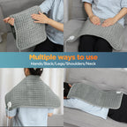Electric Heating Pad Heated Therapy Mat with Auto Shut Off for Back Neck and Shoulder Pain Relief