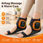 Airbag Ankle Massager Foot Compression Wrap with Heating for Pain Relief and Muscle Recovery