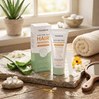 Aloe Vera Hair Removal Cream Painless Depilatory Lotion for Smooth Legs Underarms and Body