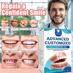 Full Denture Set Realistic Temporary False Teeth for Natural Comfortable Smile