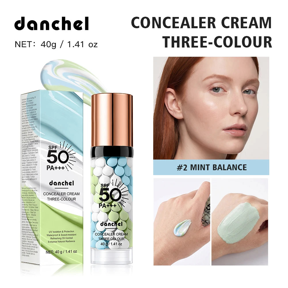 3-in-1 Color Correcting Primer SPF 50 Makeup Base for Radiant Even Skin Tone and Sun Protection
