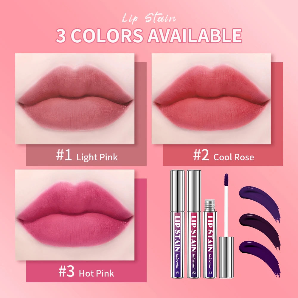 Peel Off Lip Stain Matte Liquid Lipstick Waterproof Long Lasting Tint for Daily Makeup Beauty