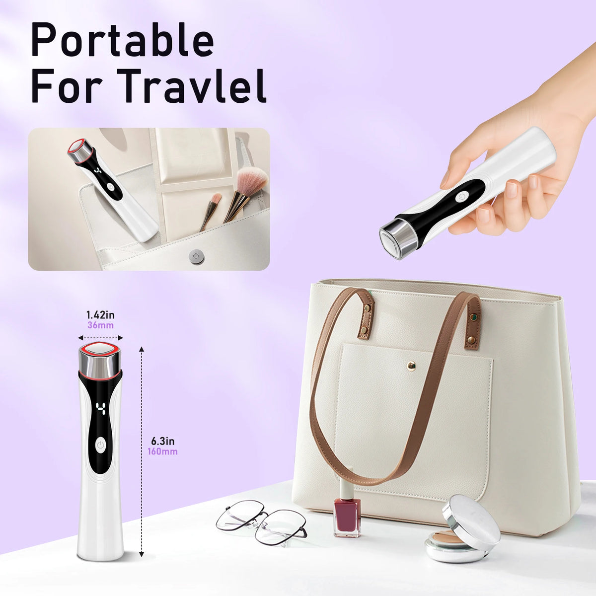 Microcurrent Facial Massager Face Lifting Device LED Skin Tightening Tool for Home Beauty Care