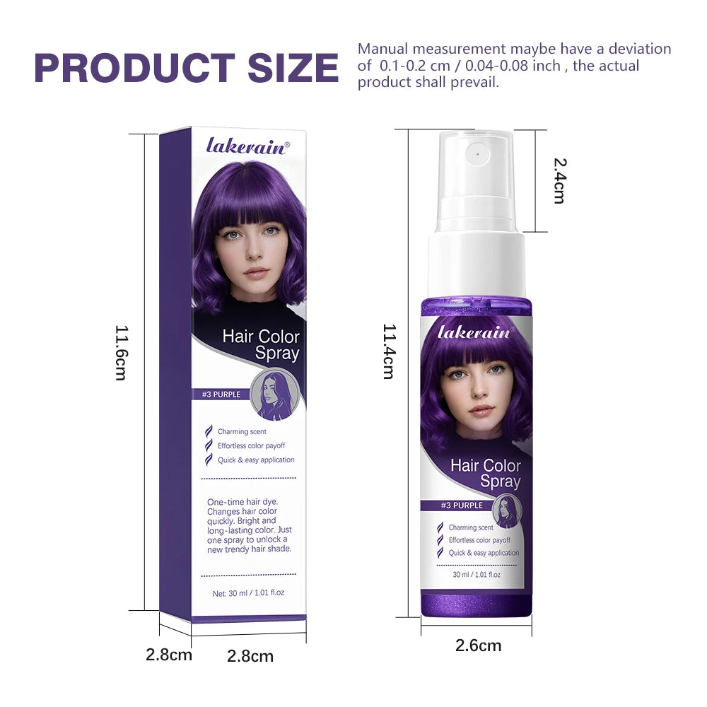 Temporary Hair Color Spray Washable Instant Hair Dye for Party Festivals and Temporary Style - 15