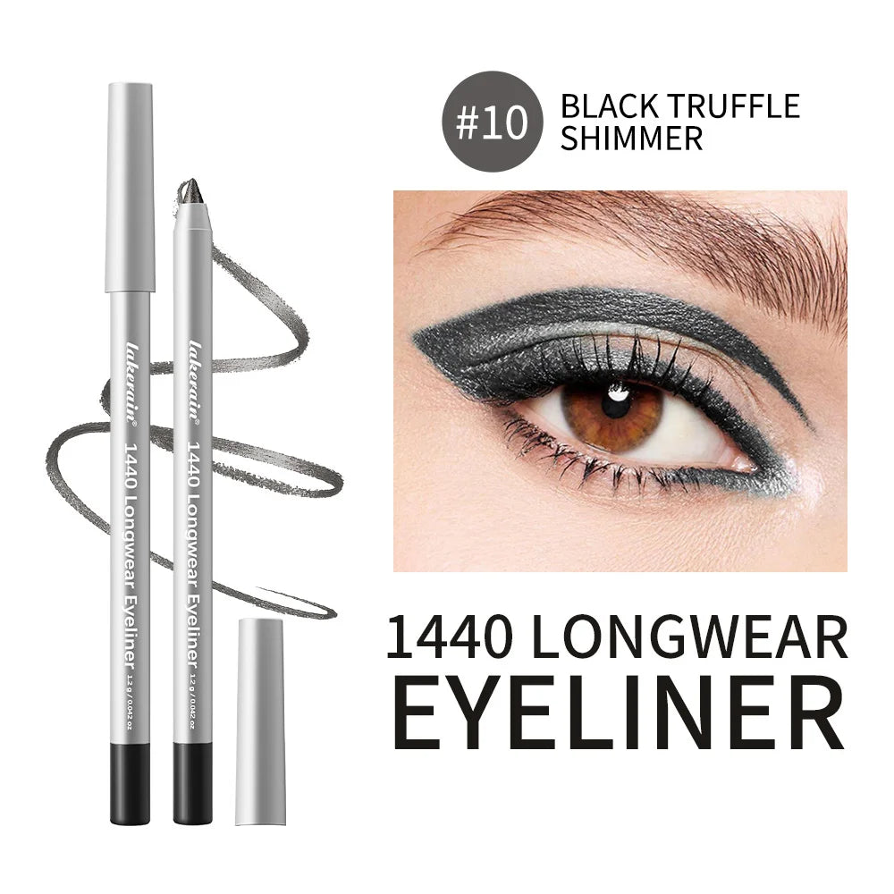 Longwear Eyeliner Pencil Waterproof Smudgeproof Eye Makeup for Precise Daily Cosmetic Look - 32