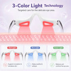 Red Light Eye Massager LED Beauty Device for Skin Firming and Puffiness Reduction