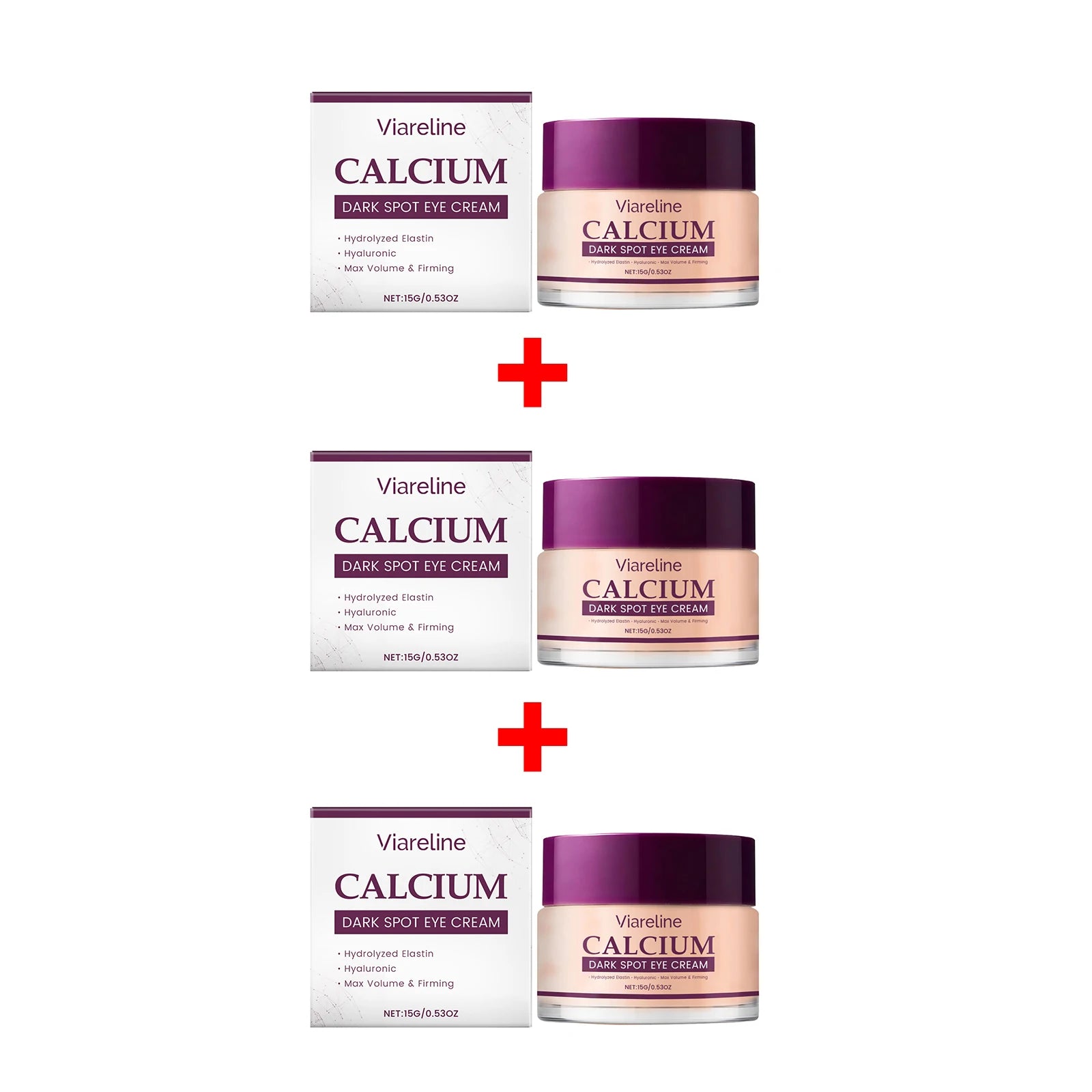 Calcium Eye Cream Dark Circle Remover Firming Moisturizer for Reducing Fine Lines and Puffiness - 15