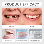 Temporary Dentures Realistic Fake Teeth Cosmetic Smile Cover for Missing Broken Teeth Comfort