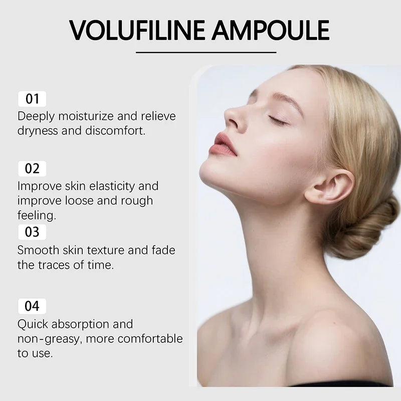 Plumping Face Serum Volufiline Essence Deep Hydrating Skin Care for Daily Anti Aging Use - 11