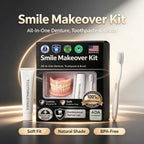 Moldable Silicone Denture Set Instant False Teeth for Natural Smile Appearance