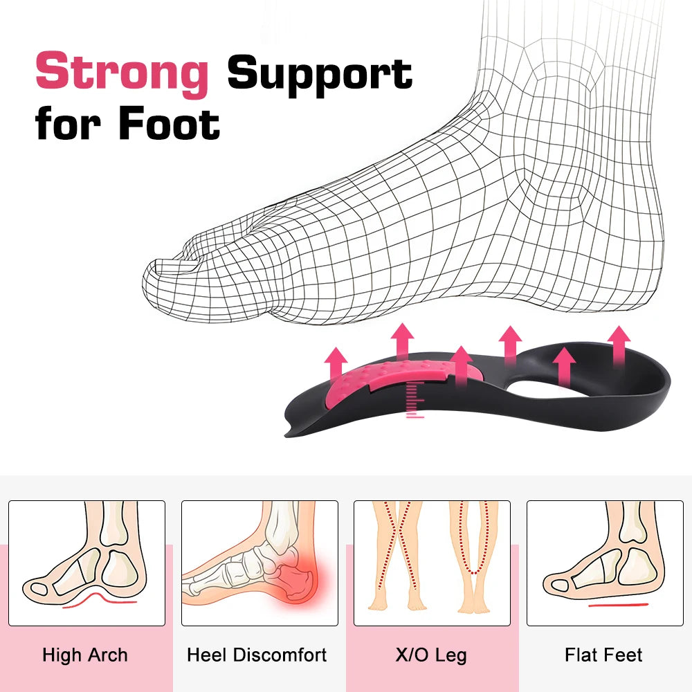 Arch Support Insoles Orthopedic Shoe Inserts for Flat Feet and Fallen Arches Relief