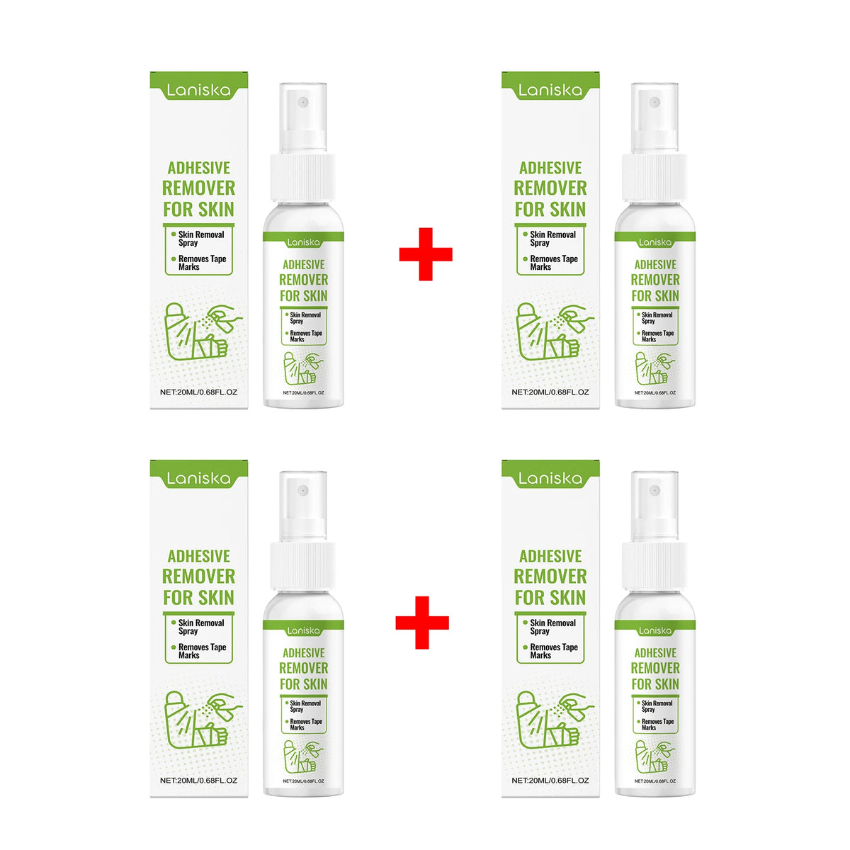 Adhesive Remover Spray Gentle Tape Residue Cleaner for Removing Medical Bandages