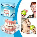 Adjustable Silicone Denture Kit Temporary Cosmetic Teeth Veneers for Natural Smile Comfort Fit