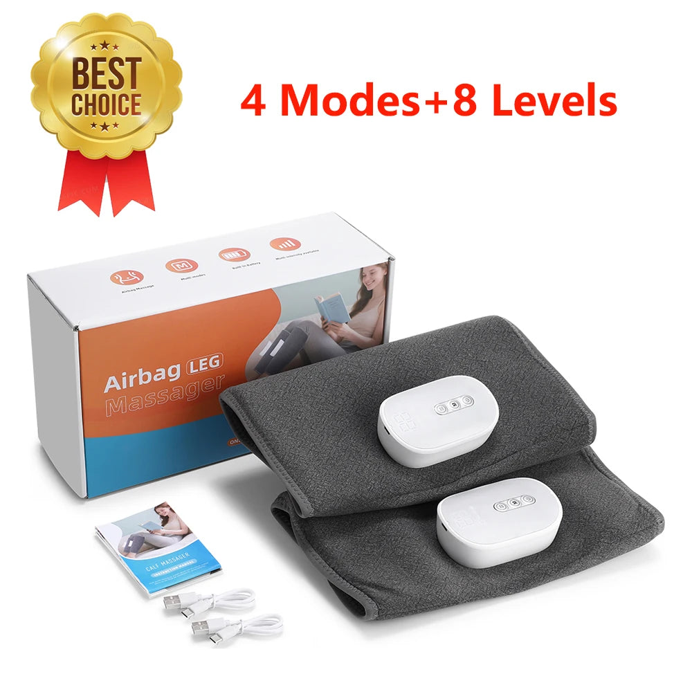 Wireless Calf Massager Air Compression Leg Wrap for Muscle Recovery and Circulation - 38