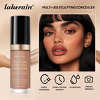Waterproof Liquid Concealer Matte Foundation Full Coverage for Face Sculpting and Dark Circles