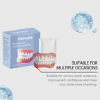 Temporary Dentures Realistic Fake Teeth Cosmetic Smile Cover for Missing Broken Teeth Comfort