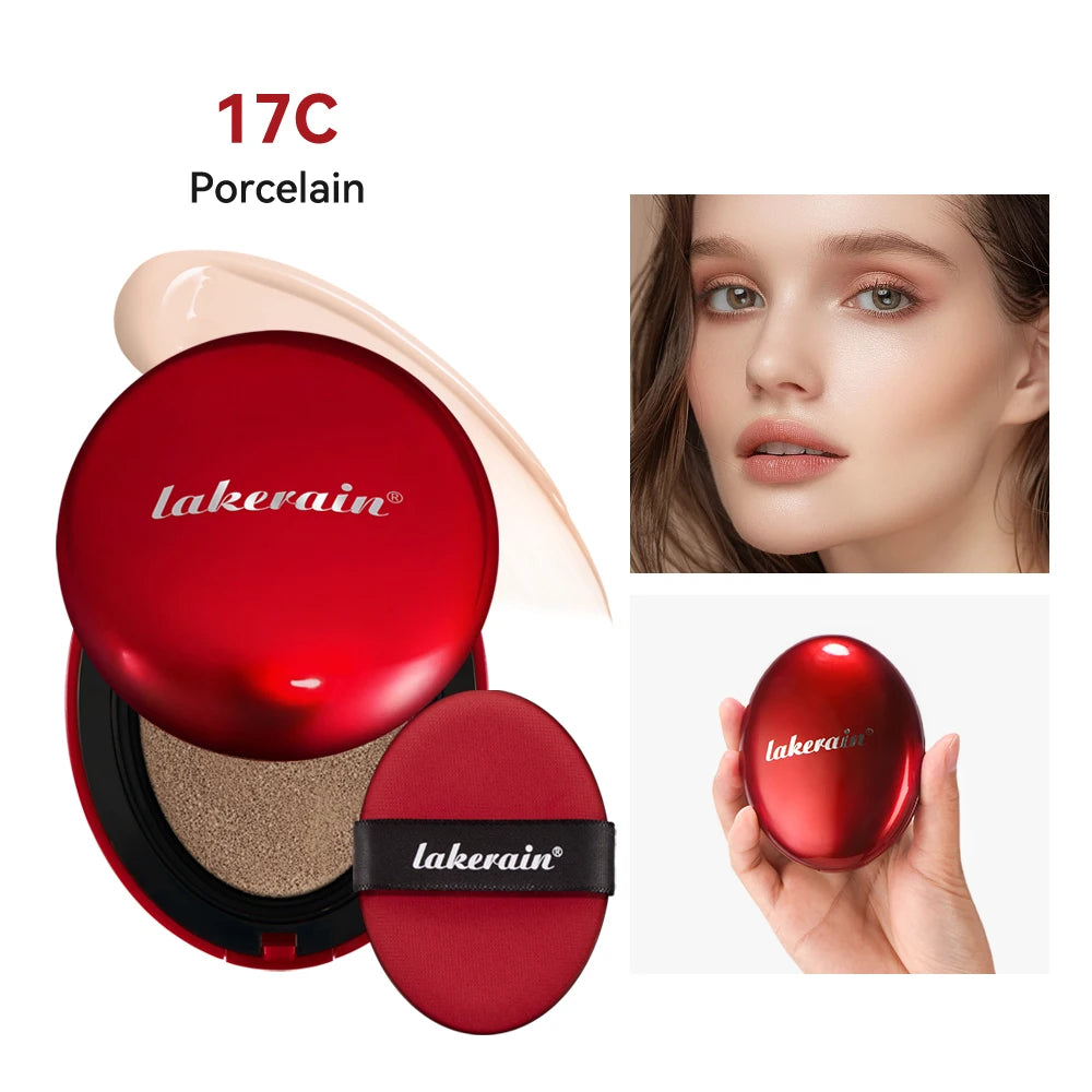 Air Cushion Foundation BB CC Cream Full Coverage Makeup for Flawless Matte Face Finish Daily Use