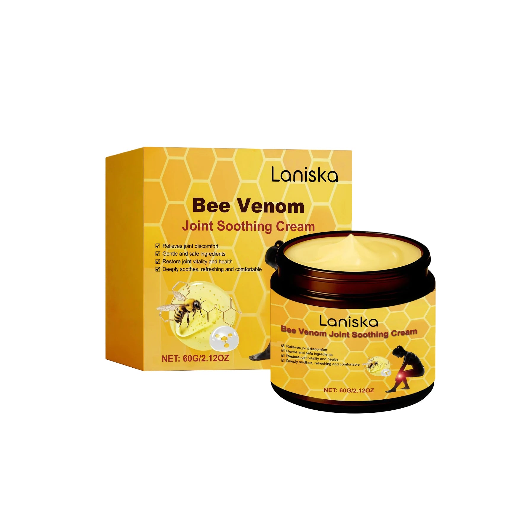 Bee Venom Joint Soothing Cream Natural Massage Balms for Neck Shoulder Waist and Leg Care - 18