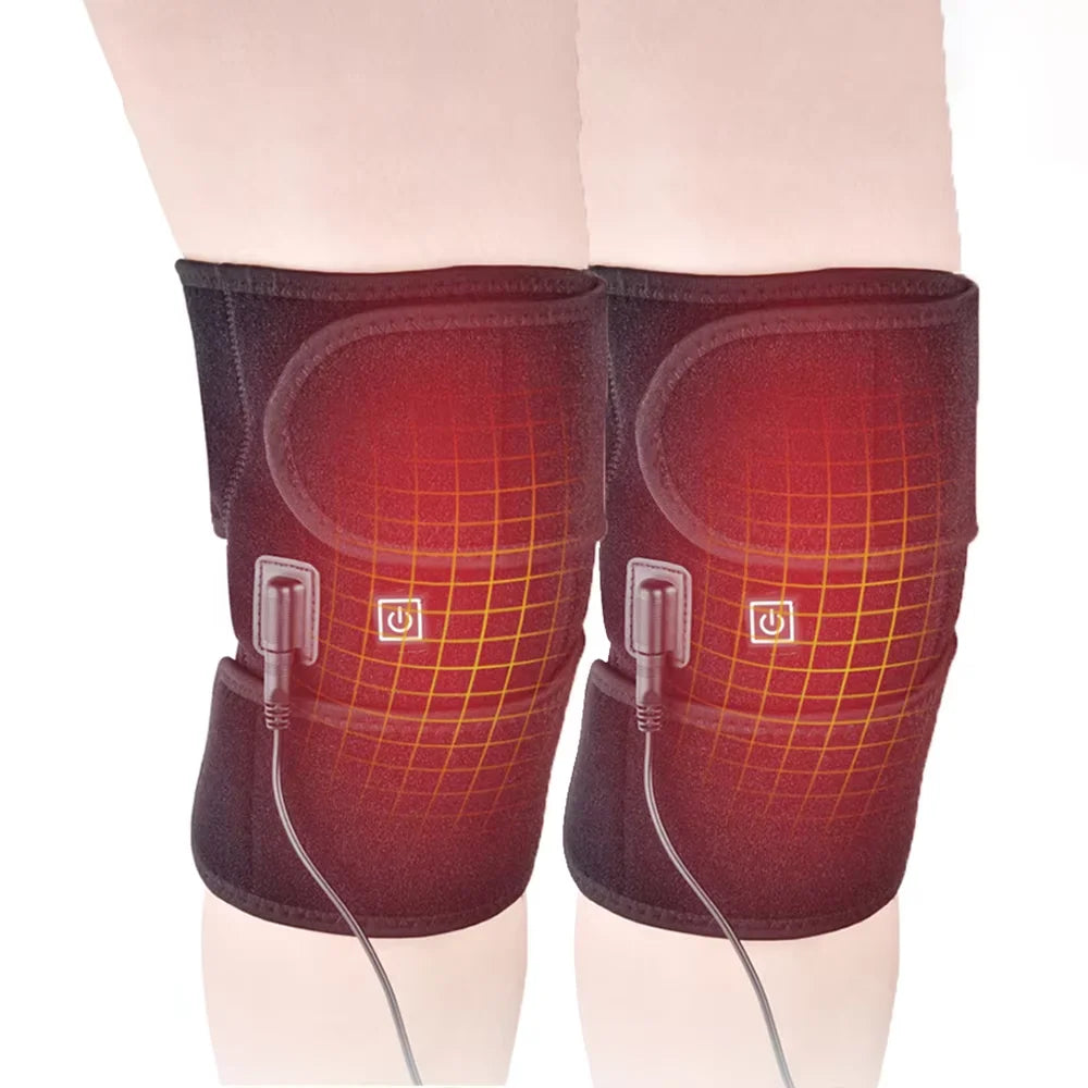Electric Knee Heating Pad Heated Leg Brace Wrap for Joint Pain Relief and Muscle Relaxation