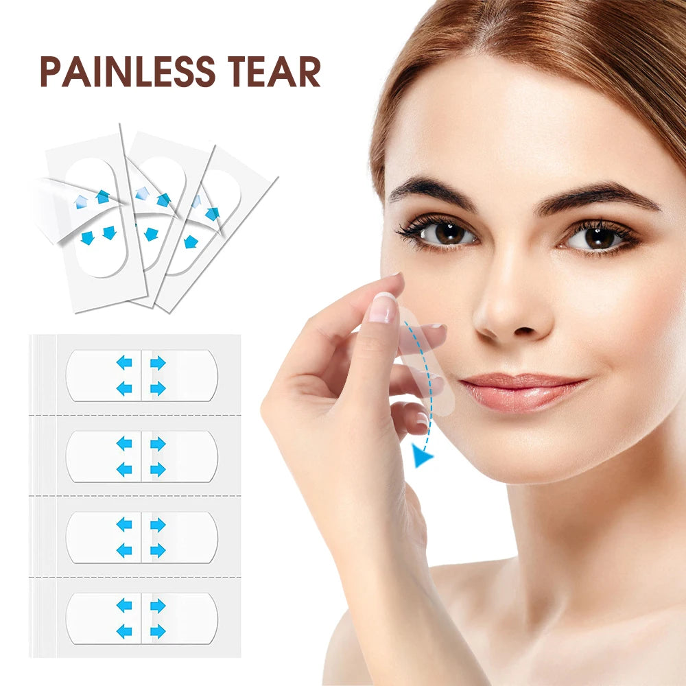 Invisible Face Lifting Tape Wrinkle Removal Patches for Instant Tightening and V Shape Jawline