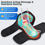 Cordless Foot Ankle Massager Heated Air Compression Wrap for Relaxation Pain Relief Home Use
