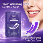 Teeth Whitening Strips Dental Bleaching Kit Gentle PAP Formula for Bright White Smile Routine