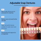 Adjustable Snap On Dentures False Teeth Cosmetic Veneers for Smile Correction