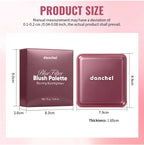 4 Color Blush Palette Matte Face Powder Makeup Set for Natural Cheek Glow
