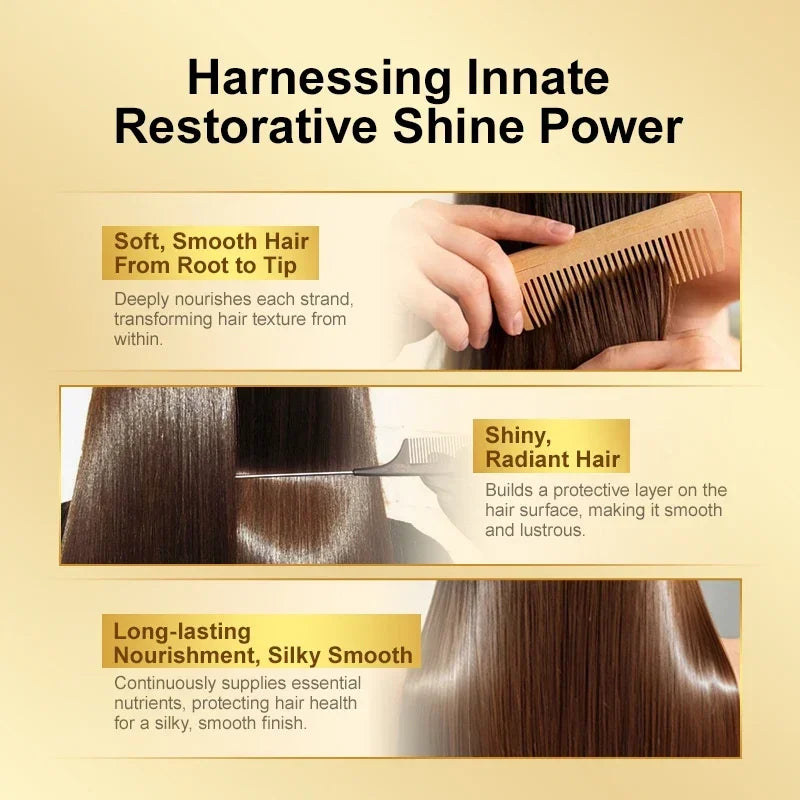 Amino Acid Hair Oil Nourishing Serum for Frizz Control and Heat Protection