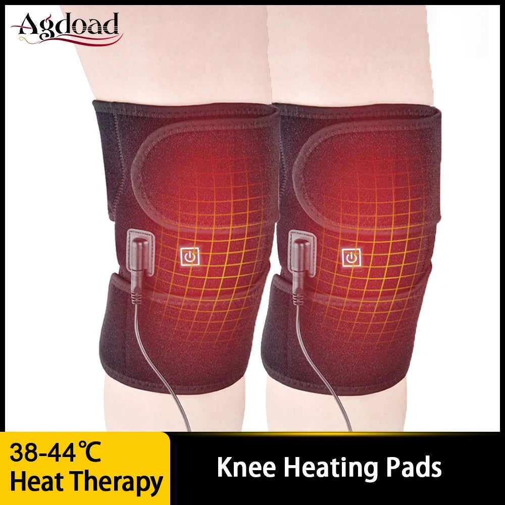 Electric Knee Heating Pad Heated Leg Brace Wrap for Joint Pain Relief and Muscle Relaxation - 1