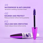 5D Mascara Waterproof Lengthening Eyelash Enhancer for Voluminous Curling Lashes Daily Makeup