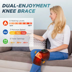 Knee Massager Electric Heat Vibration Wrap Heated Joint Relief for Leg Shoulder and Elbow Use