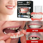 Adjustable Full Mouth Dentures Fake Teeth Cosmetic Veneer for Comfort Fit Adults and Elderly