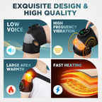 Knee Massager Electric Heat Vibration Wrap Heated Joint Relief for Leg Shoulder and Elbow Use