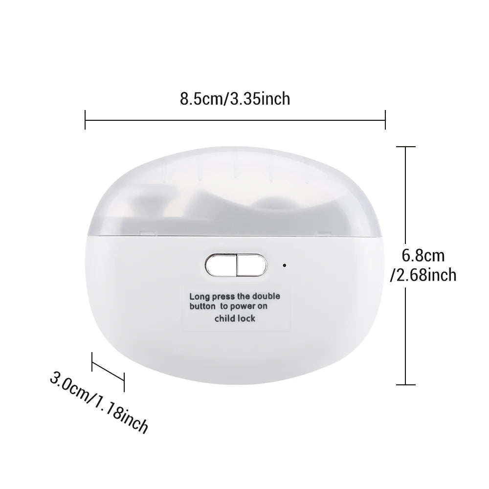 Electric Nail Clipper Automatic Fingernail Trimmer with LED Light for Kids Adults and Seniors