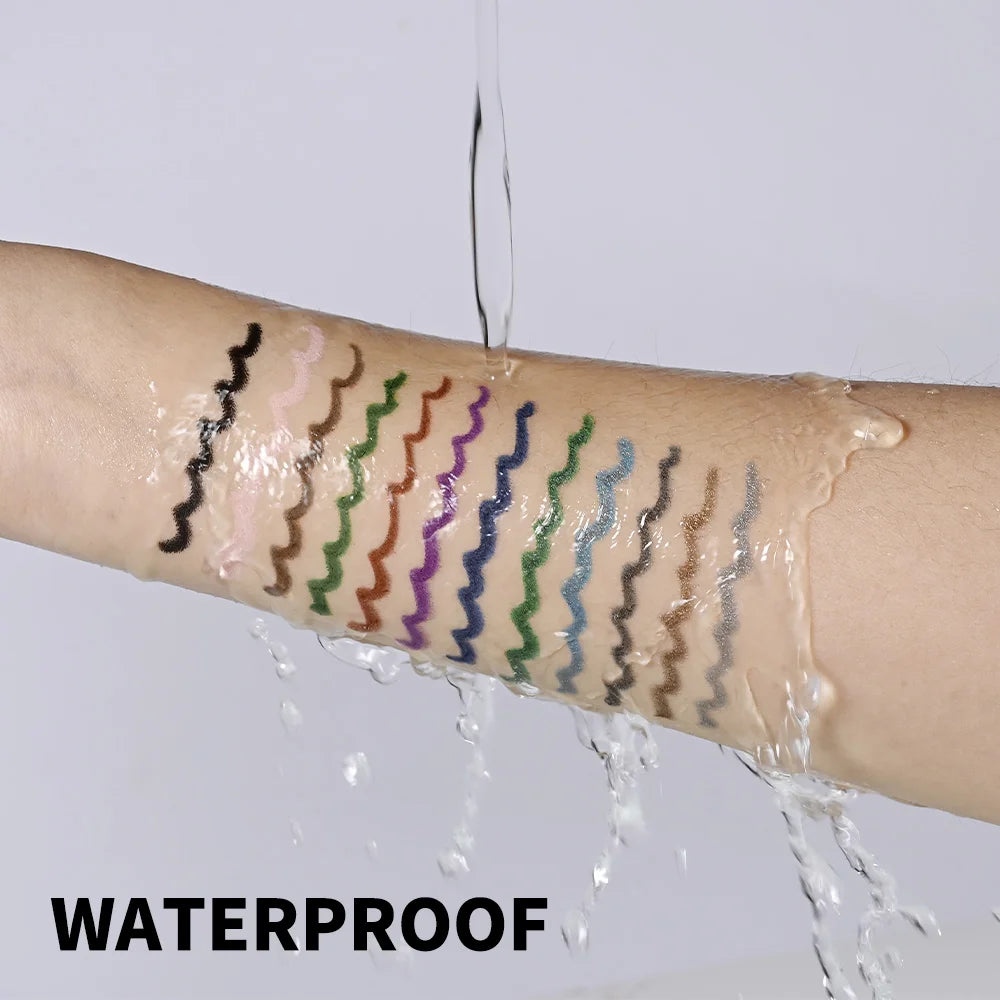 Longwear Eyeliner Pencil Waterproof Smudgeproof Eye Makeup for Precise Daily Cosmetic Look