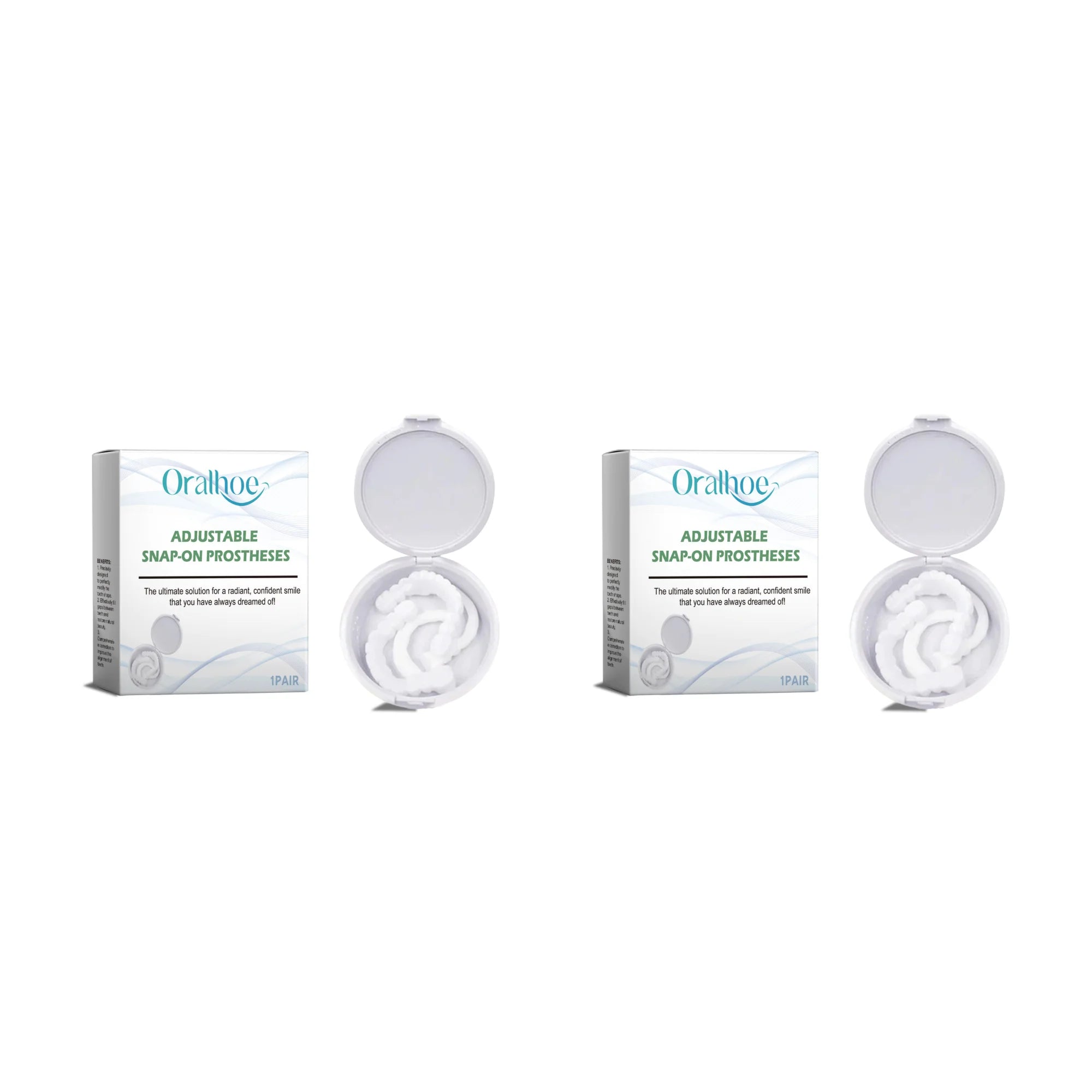 Adjustable Snap On Dentures Fake Teeth Smile Veneers for Daily Use and Instant Confident Beauty - 15