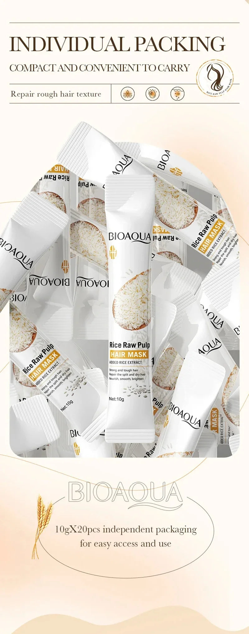 Magical Hair Mask Deep Repair Conditioner Treatment for Dry Damaged Frizz and Split Ends Use