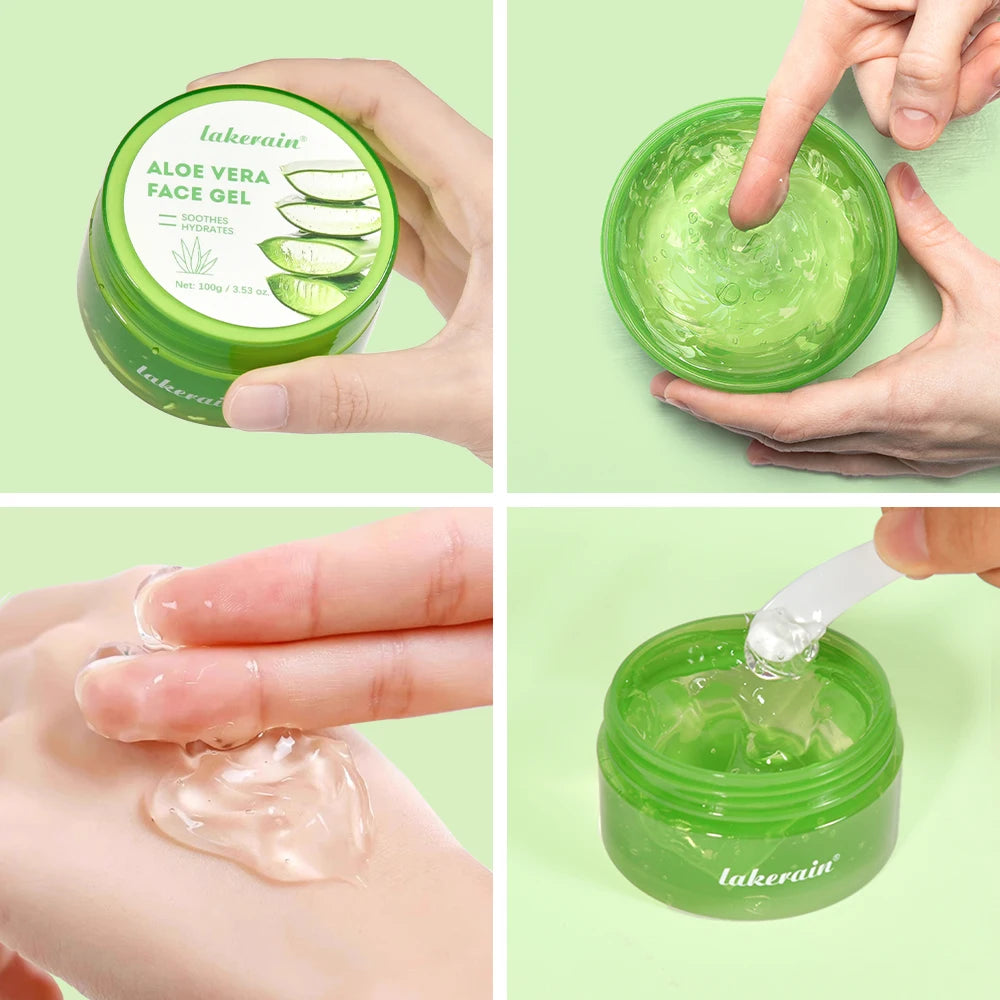 Aloe Vera Gel Moisturizing Facial Cream Soothing Skin Hydration for Daily Face Care Routine - 5