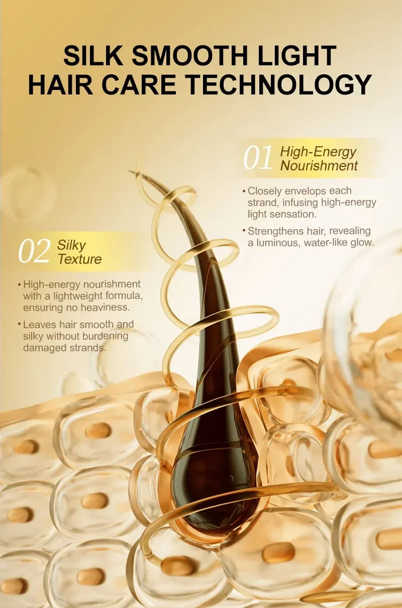 Amino Acid Hair Oil Nourishing Serum for Frizz Control and Heat Protection