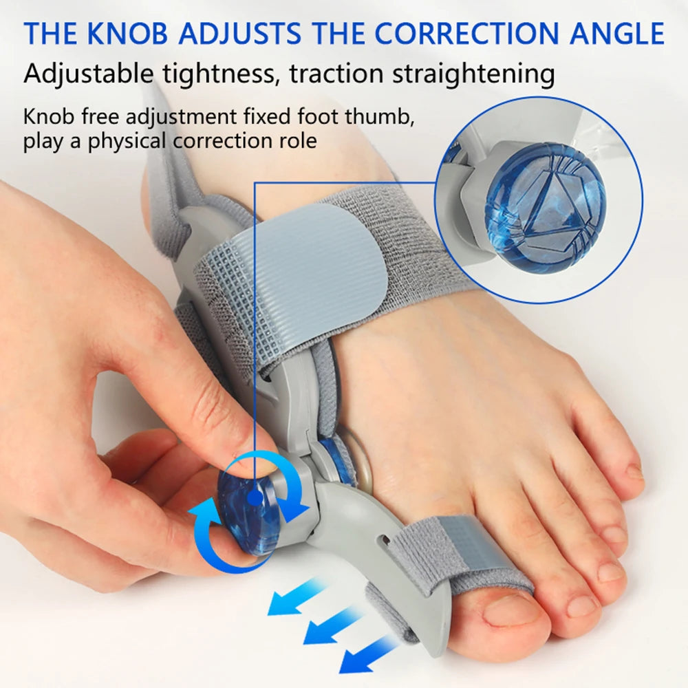 Bunion Adjuster Brace Big Toe Straightener with Knob Dial for Pain Relief and Natural Alignment - 2