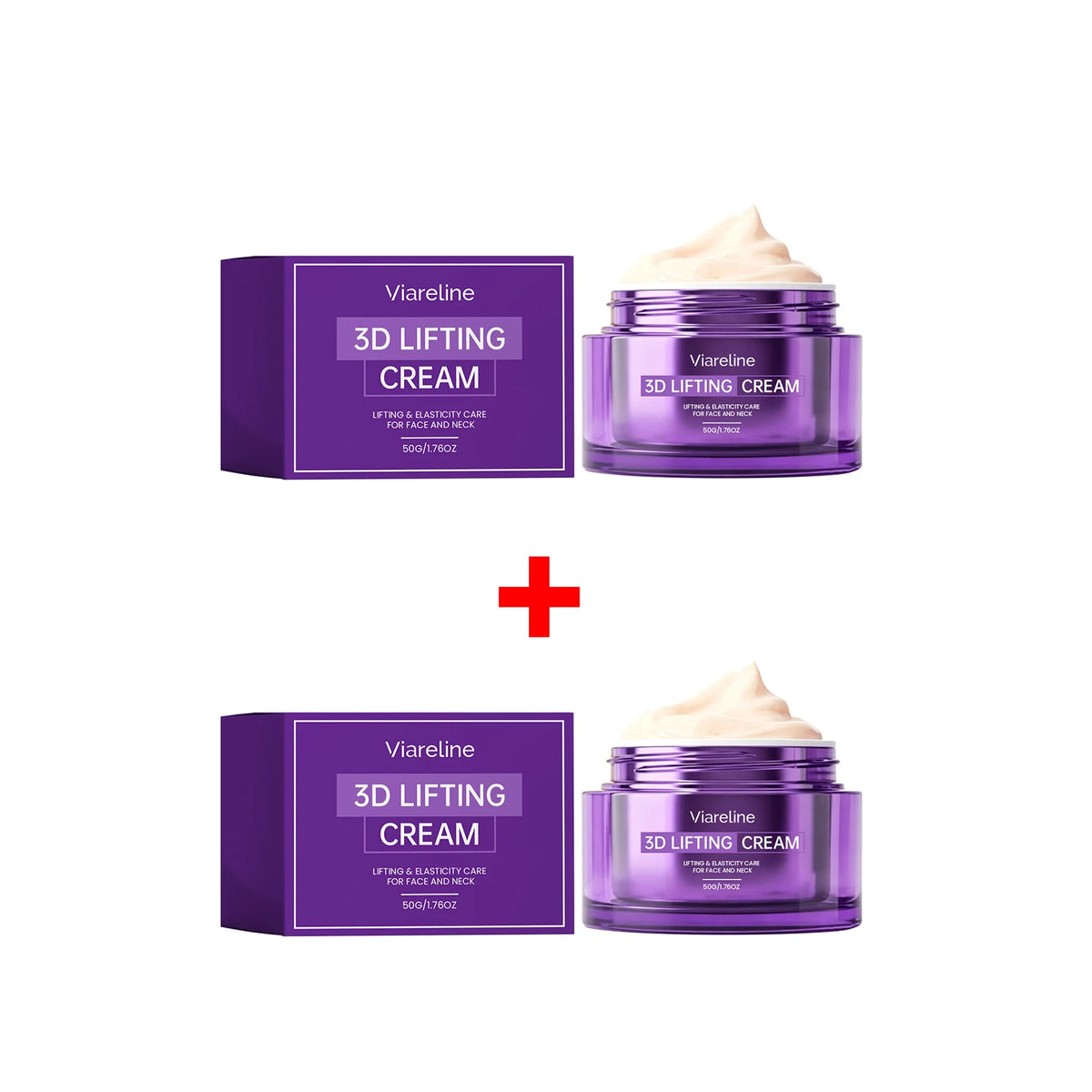3D Lifting Cream Firming Moisturizer for Face and Neck Tightening Anti Aging Skin Care