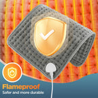 Electric Heating Pad Heated Therapy Mat with Auto Shut Off for Back Neck and Shoulder Pain Relief