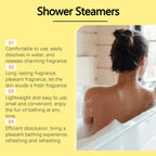 Aromatherapy Shower Tablets Soothing Steamers Natural Fragrance for Stress Relief Bath Home Spa