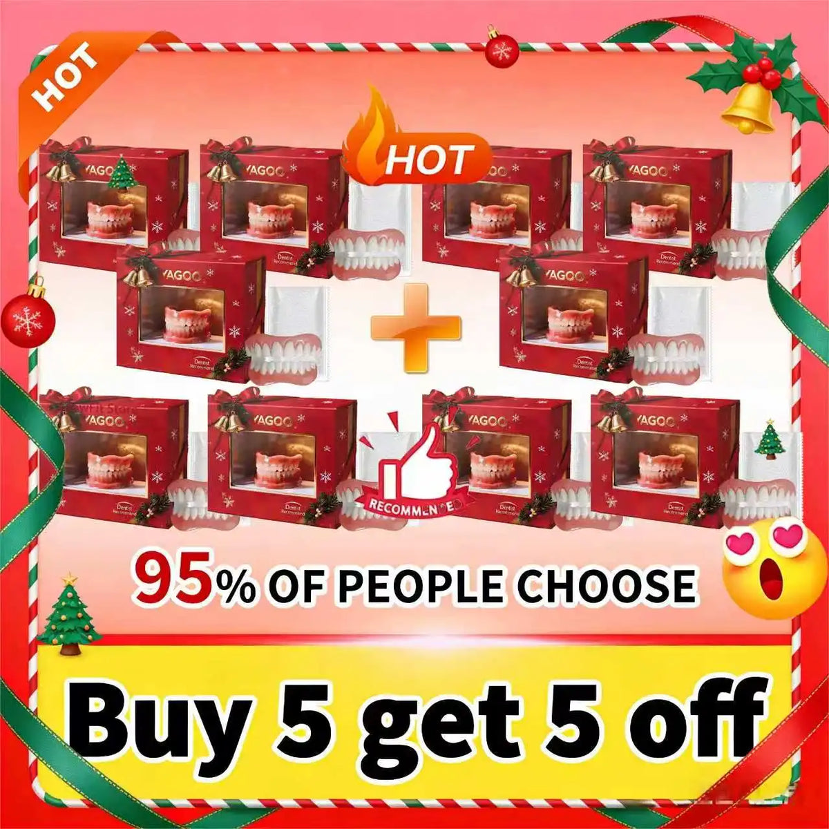 Silicone Dentures Instant Fake Teeth Natural Smile Veneers for Men and Women Daily Confidence