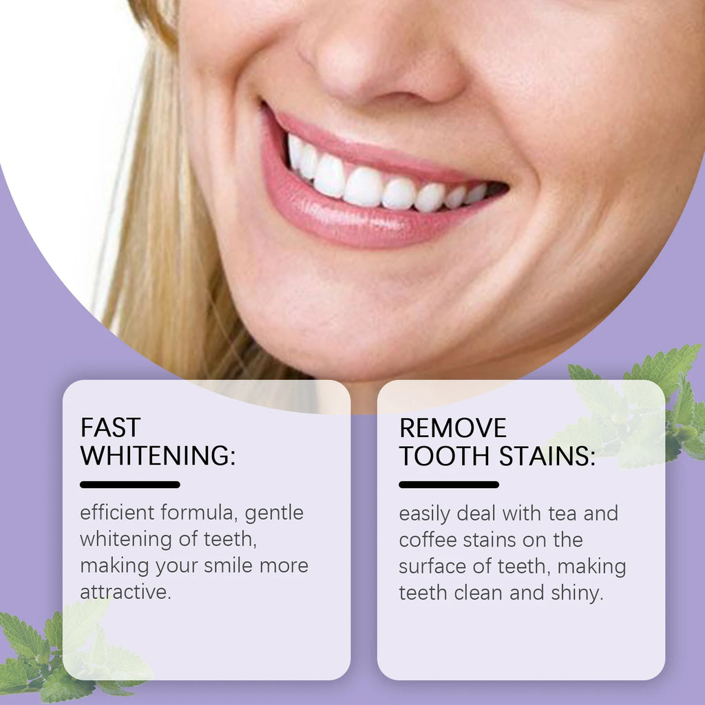 Teeth Whitening Strips Dental Bleaching Kit Gentle PAP Formula for Bright White Smile Routine