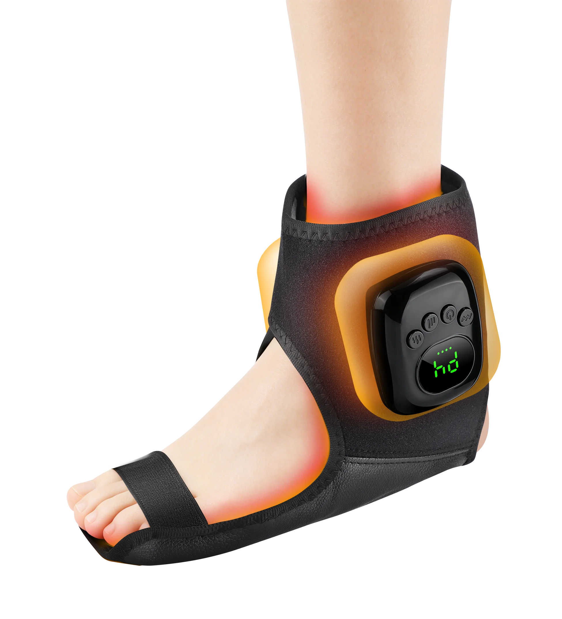 Airbag Ankle Massager Foot Compression Wrap with Heating for Pain Relief and Muscle Recovery - 18